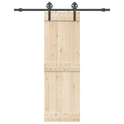 Kit di Binari per Porte Scorrevoli 183 cm Acciaio Nero 4009724