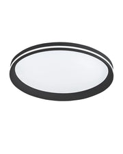 Isy - Applique da soffitto a LED in alluminio Fabas Luce - Led integrato 52W IP20 Nera