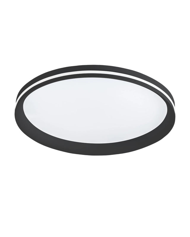 Isy - Applique da soffitto a LED in alluminio Fabas Luce - Led integrato 52W IP20 Nera
