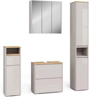 Vicco Set di mobili da bagno Majest, Cashmere/Artigianale, 4 parti