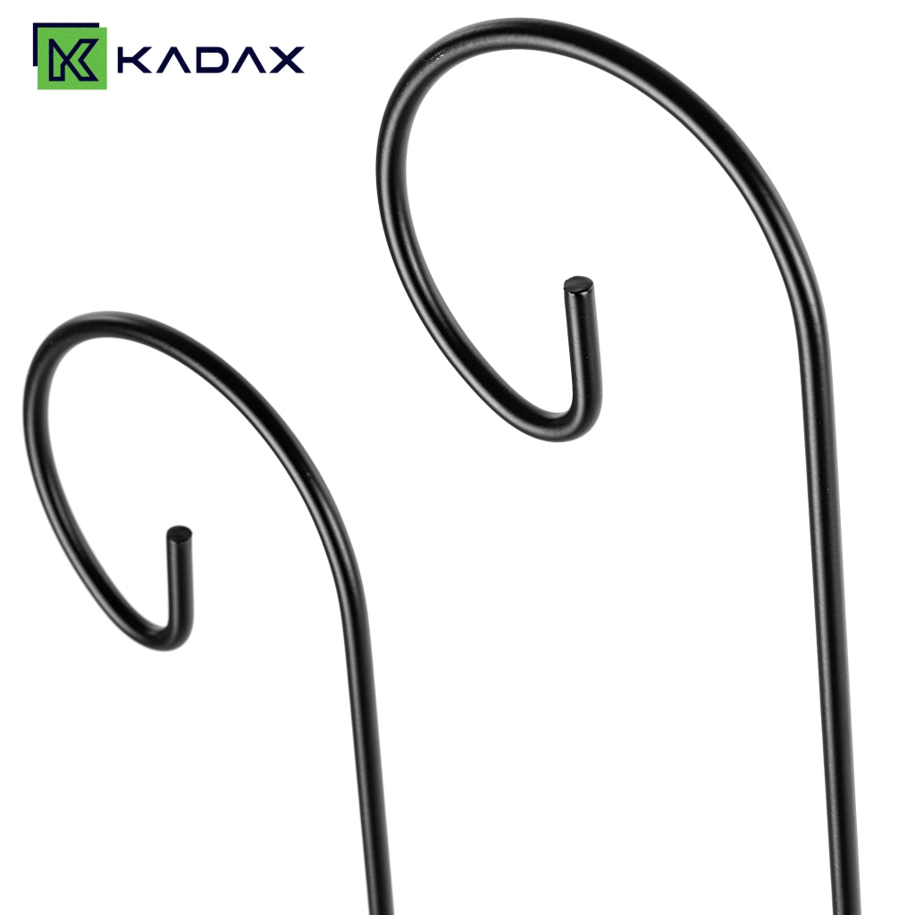 KADAX Supporto per Piante in Acciaio Nero