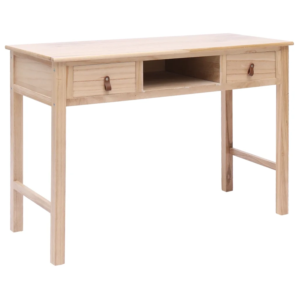 Scrivania Naturale 110x45x76 cm in Legno