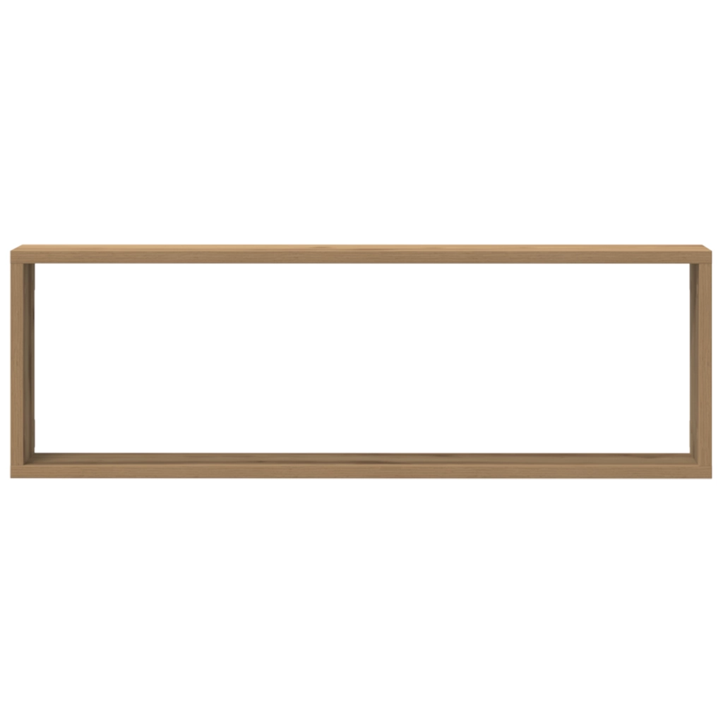 Mensole da parete 4 pezzi Rovere artigianale 80x15x26 cm in legno ingegnerizzato