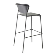 SET DUE SGABELLO LISA TECNOPOLIMERO HT 75CM SCAB DESIGN MADE IN ITALY - Antracite 81