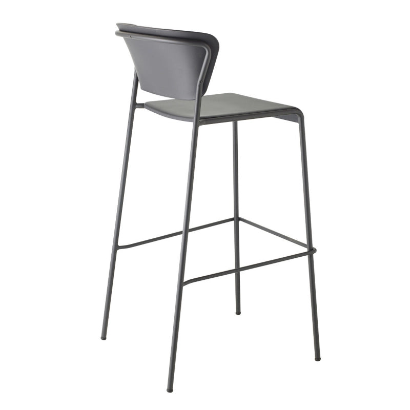 SET DUE SGABELLO LISA TECNOPOLIMERO HT 75CM SCAB DESIGN MADE IN ITALY - Antracite 81