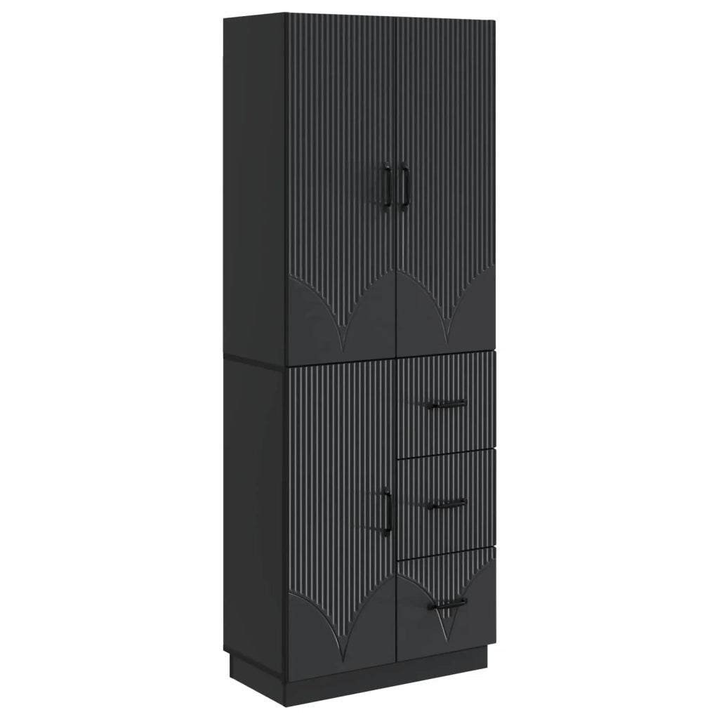 Set di armadi 2 pcs Nero Legno ingegnerizzato 3416818