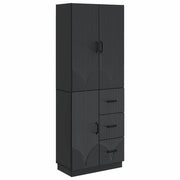 Set di armadi 2 pcs Nero Legno ingegnerizzato 3416818