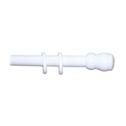 BASTONE LEGNO A STRAPPO D 35 BIANCO 240CM S/SUPP.