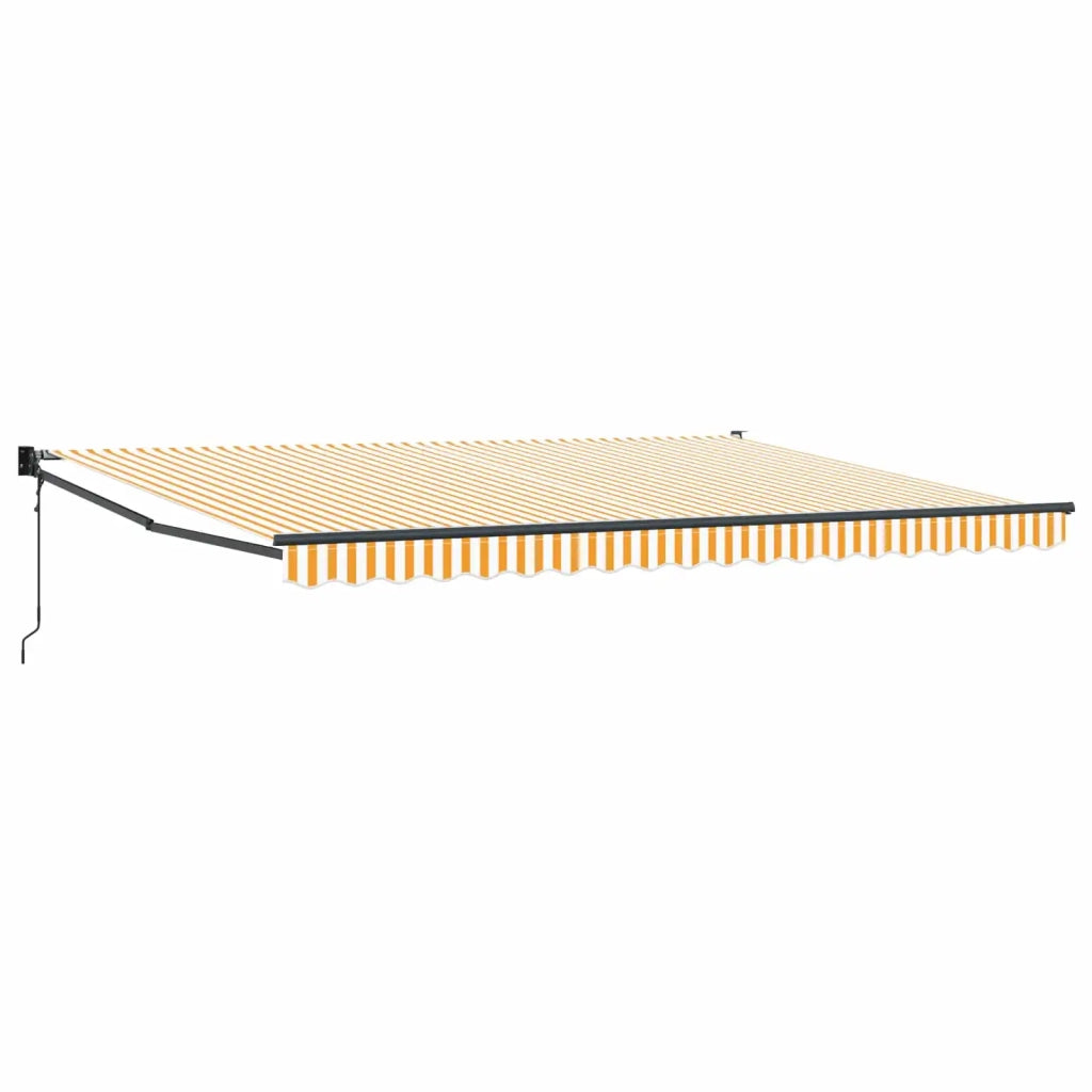 Tettuccio Elettrico Retrattile Giallo e Bianco 4 x 2 m CFW6104927