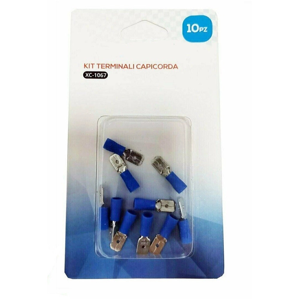 Trade Shop - Kit 10 Terminali Capicorda Connettori Preisolati Cavi Elettrici Frd2-250 Xc-1067 -