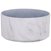 Vaso per piante da interno per esterno Vaso da fiori effetto marmo bianco miscela di pietre Rotondo 43 cm Resistente ai raggi UV