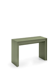 Consolle Allungabile Segmenta OM/119/V, Laccato Verde Opaco, Struttura in MDF e Allunghe in Melaminico Antigraffio - Stones