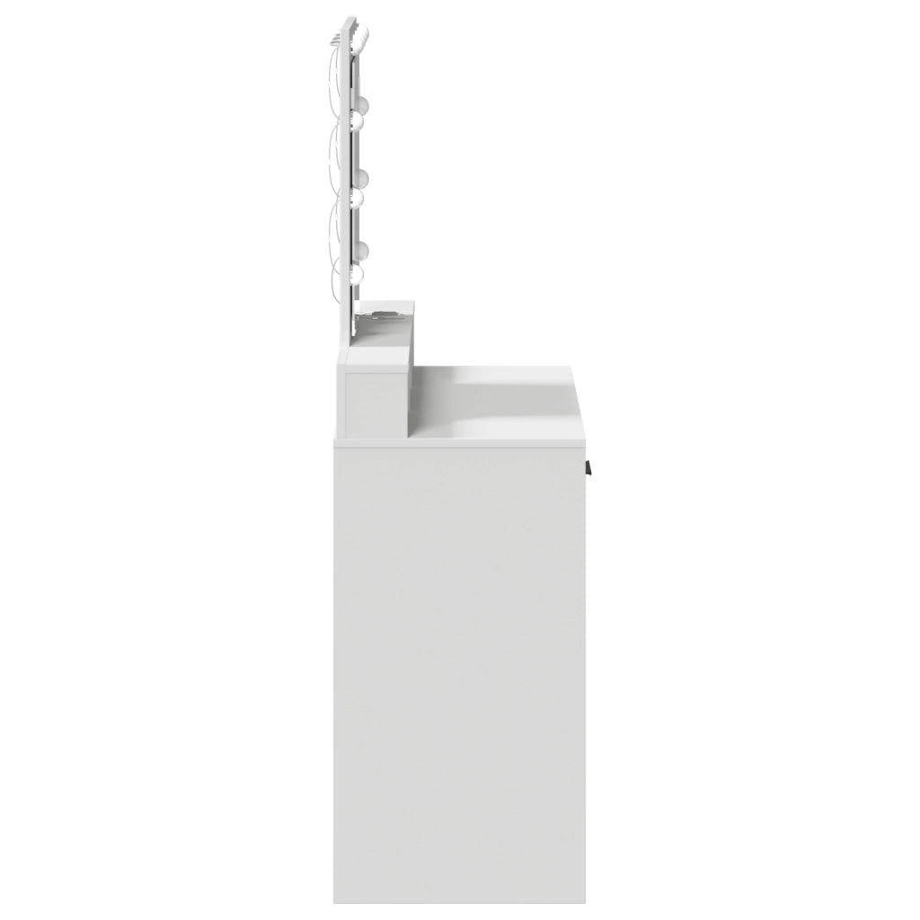Toeletta  con luci LED bianca 79x41x140 cm