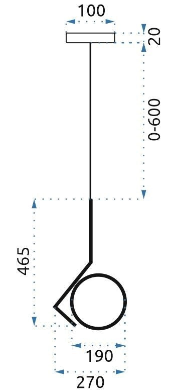 Lampada Da Soffitto Pensile Moderno Oro Di Vetro APP429-1CP