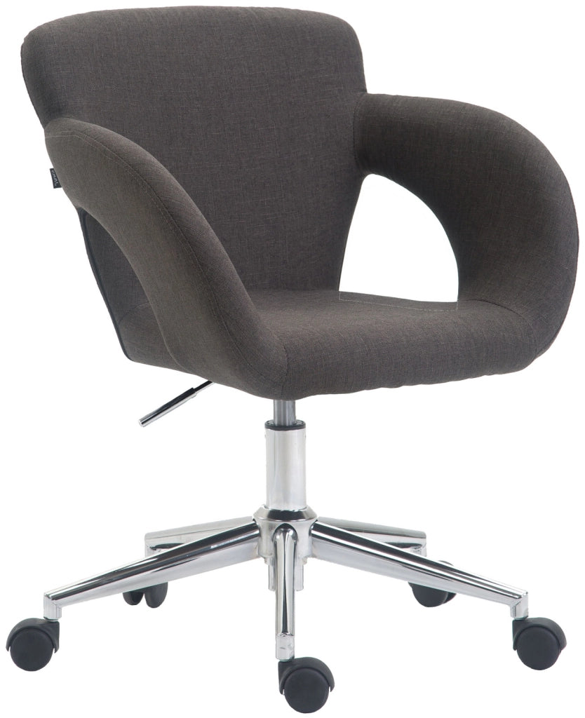 Sedia da ufficio Edison tessuto grigio scuro
