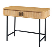 Tavolo consolle 100 x 50 x 76 cm nero naturale 03_0010886