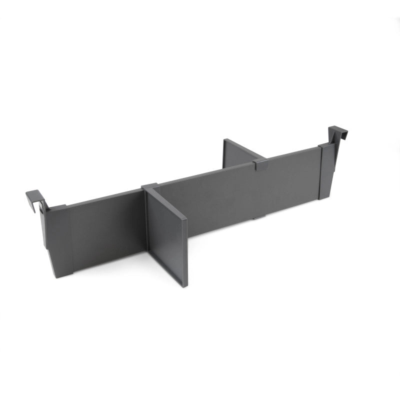 Kit di accessori divisori per interno cassetti Vertex-Concept, larghezza 900 mm, Alluminio e Tecnoplastica, Grigio ant..