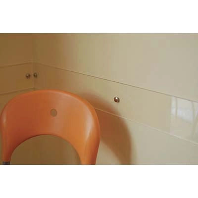 PARACOLPI BATTISEDIA VETRO SINTETICO - POLISTIROLO TRASP. CM 80X12 CON FORI- 10 pezzi