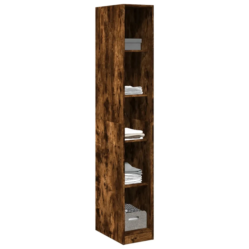 Armadio Rovere Fumo 30x50x200 cm in Legno tecnico CFW9285493