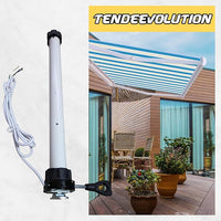 Motore Elettrico Professionale con Asta di Soccorso per Tapparelle e Tende da Sole - 100 Kg/50 Nm - Silenzioso - Adatto per Rullo Ø63 mm