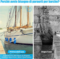 4 x Parabordi per Barca, Parabordi per Imbarcazioni, Gommonni, Boat Fender(Blu)