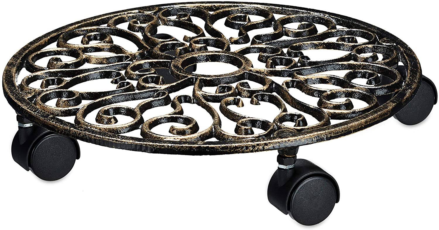 Portapiante tondo in ghisa su ruote 13_0002225