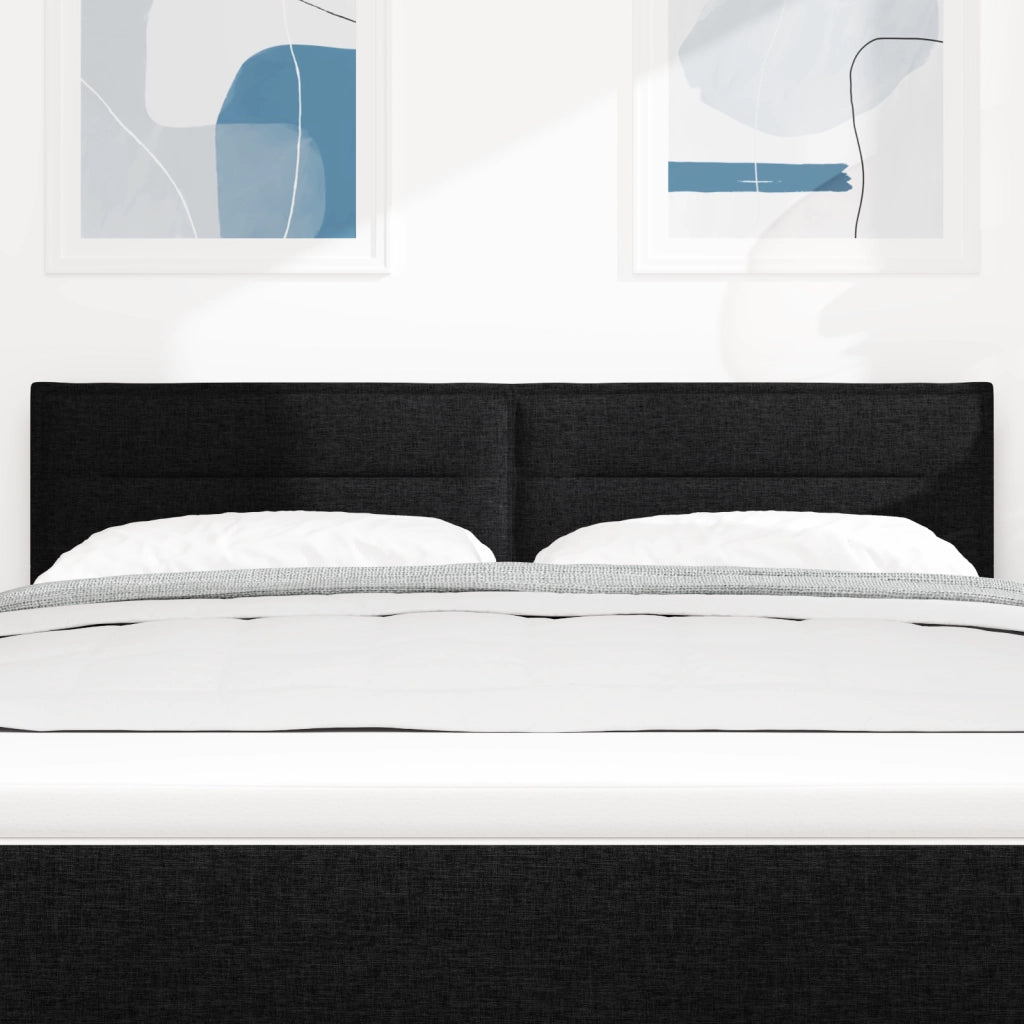 Testa Letto Design Linee Nere 72 cm Tessuto