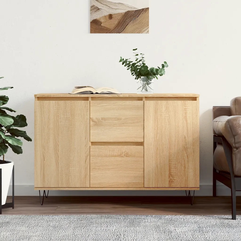 vidaXL Credenza Rovere Sonoma 101,5x35x70 cm in Legno Multistrato