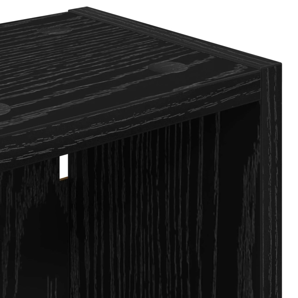 Armadio da bagno a muro Rovere Nero 20 x 16 x 62,5 cm 889304
