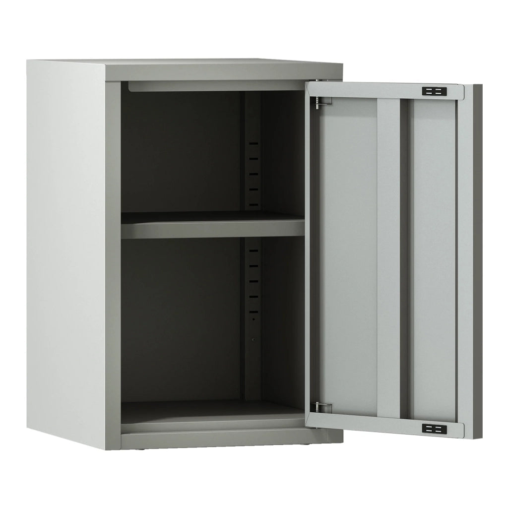 Mobiletto portaoggetti da parete 50 x 33 x 35 cm acciaio grigio 03_0008888