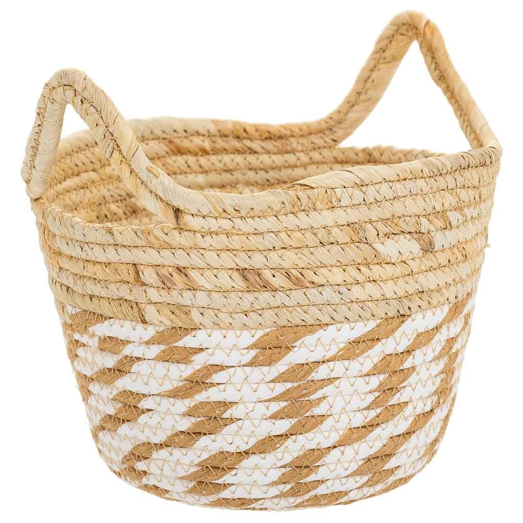 Cesto in fibra naturale marrone D24x18