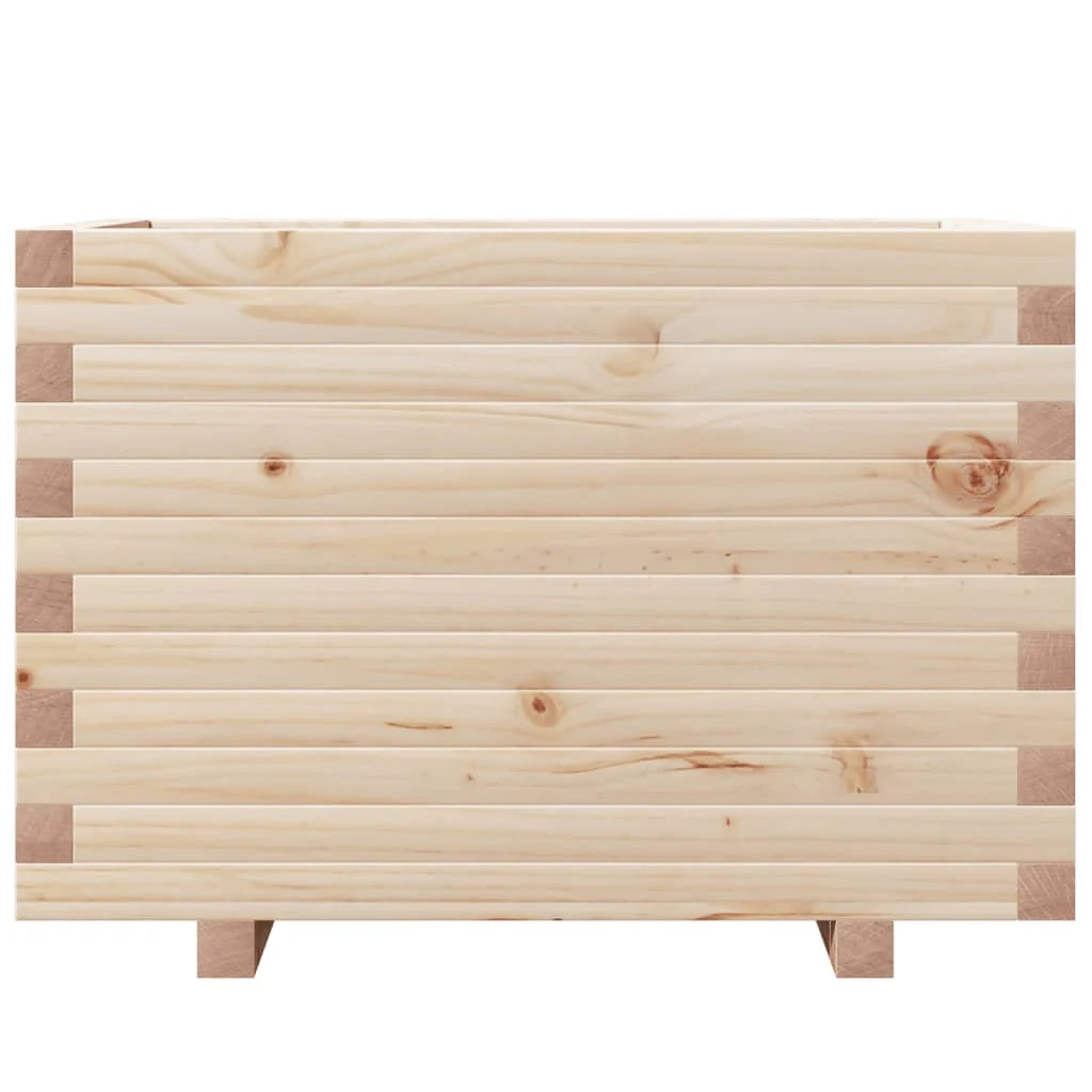 Fioriera rialzata per piante fiori patio giardino 70 x 40 x 49,5 cm legno di pino massiccio marrone 02_0037787
