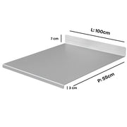 ZOIMANIA - Spianatoia con Tarocco e Mattarello - Inox - Cucina - Profondità 55 Dimensione Spianatoia: L 100 x P 55 x 7cm x 3cm
