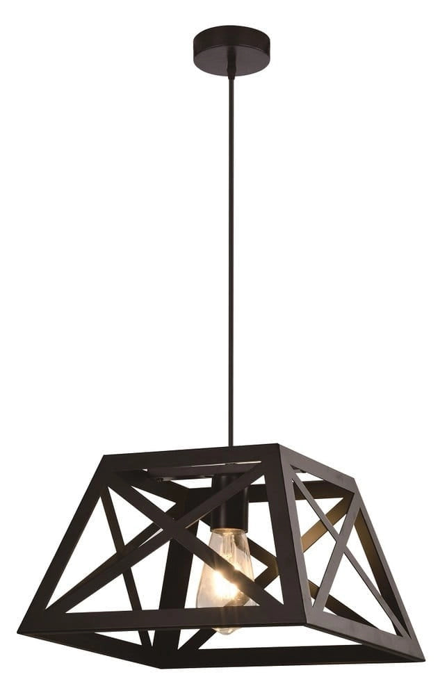Lampada a sospensione Candellux Origami nera Ø32 E27 40W