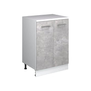 Mobile per mansarda Rion Calcestruzzo/Bianco 60 x 83.8 cm senza inclinazione con 2 ante Vicco