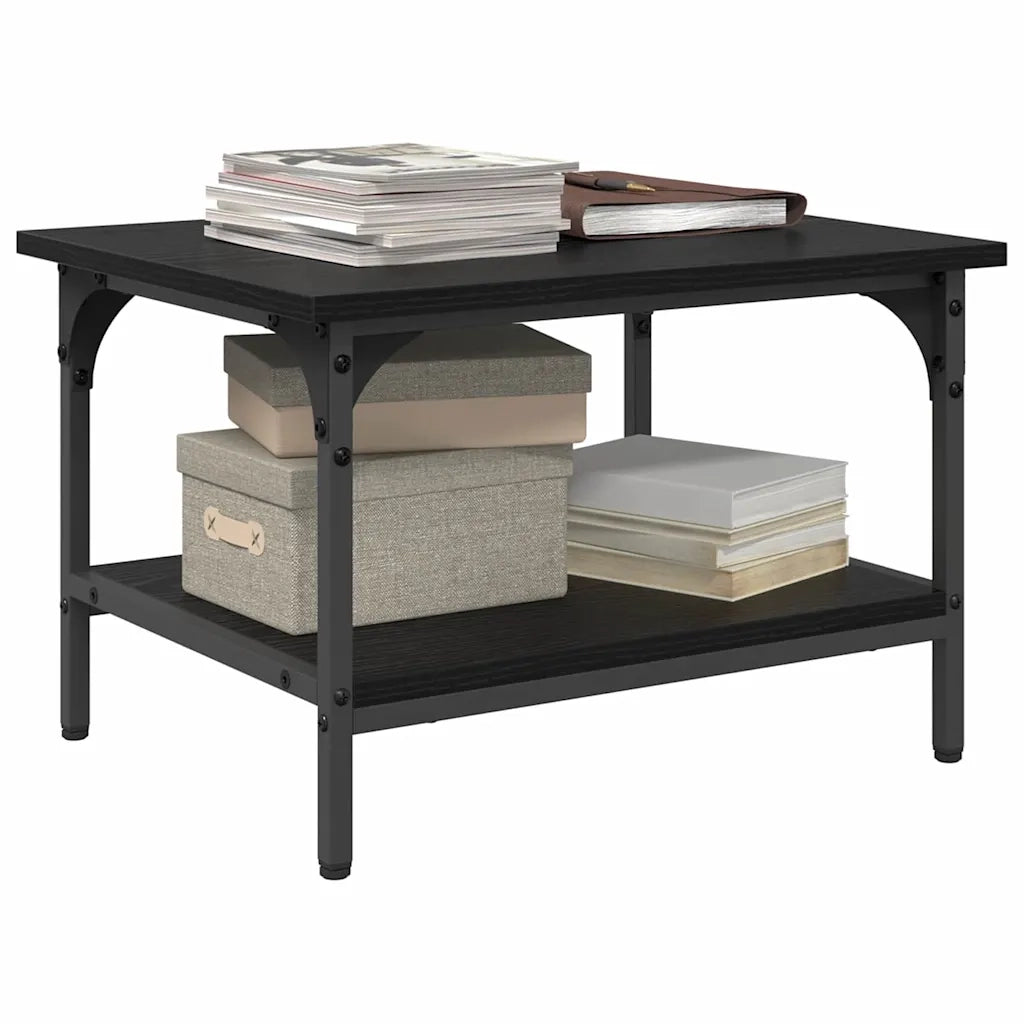 Supporto per Stampante Rovere Nero 50 x 40 x 38 cm