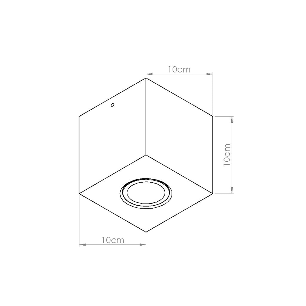 Lampada da soffitto QUAD cemento beige