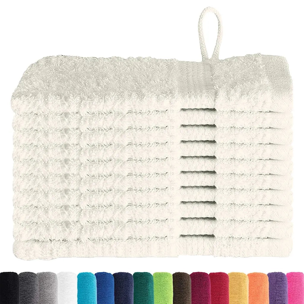 vidaXL Panni per il viso SOLUND 10 pcs Crema Cotone