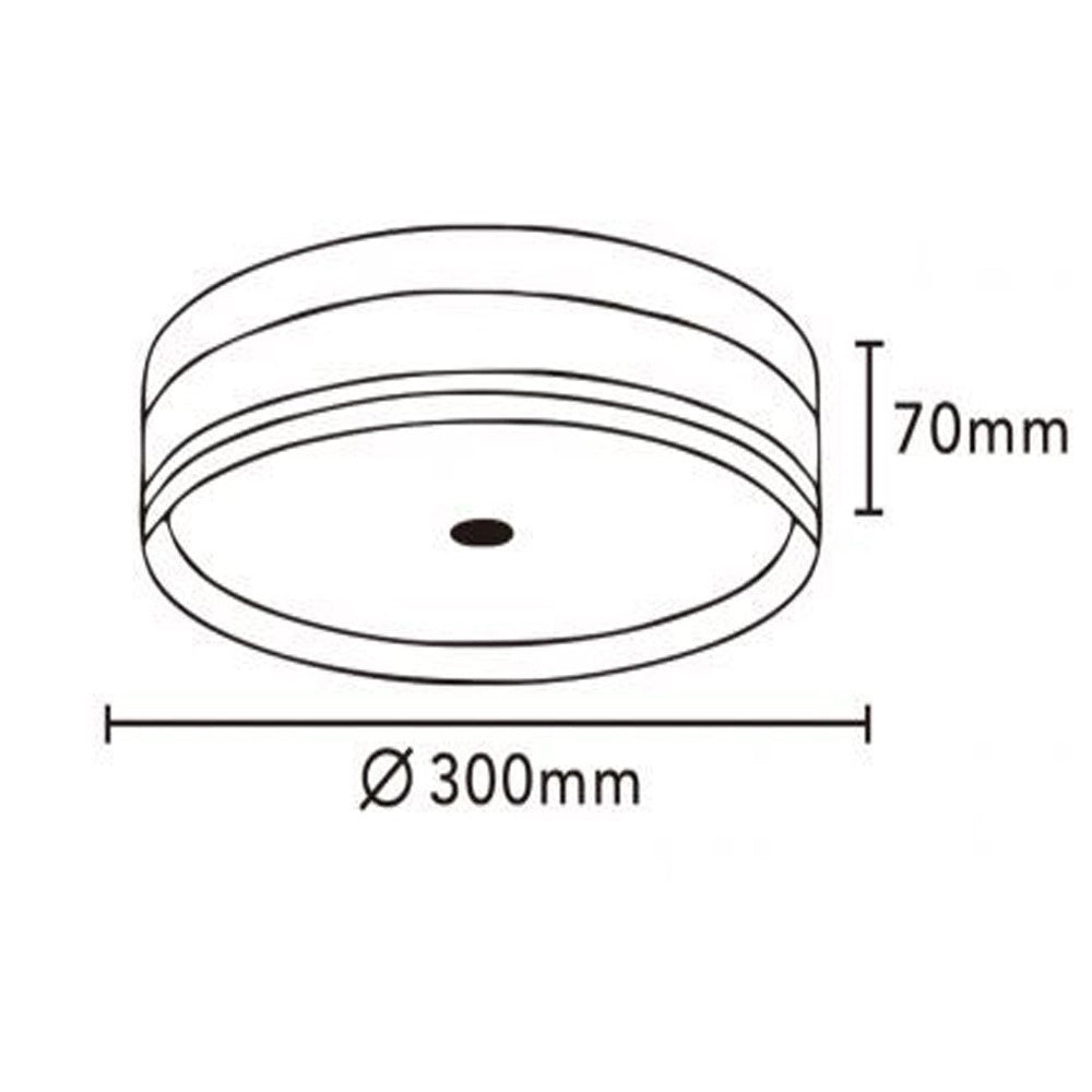 Trade Shop - Plafoniera Led 24 W A Soffitto Moderna Tecnologia Cct 3 Tonalità Selezionabili Bl300-3c - Nero