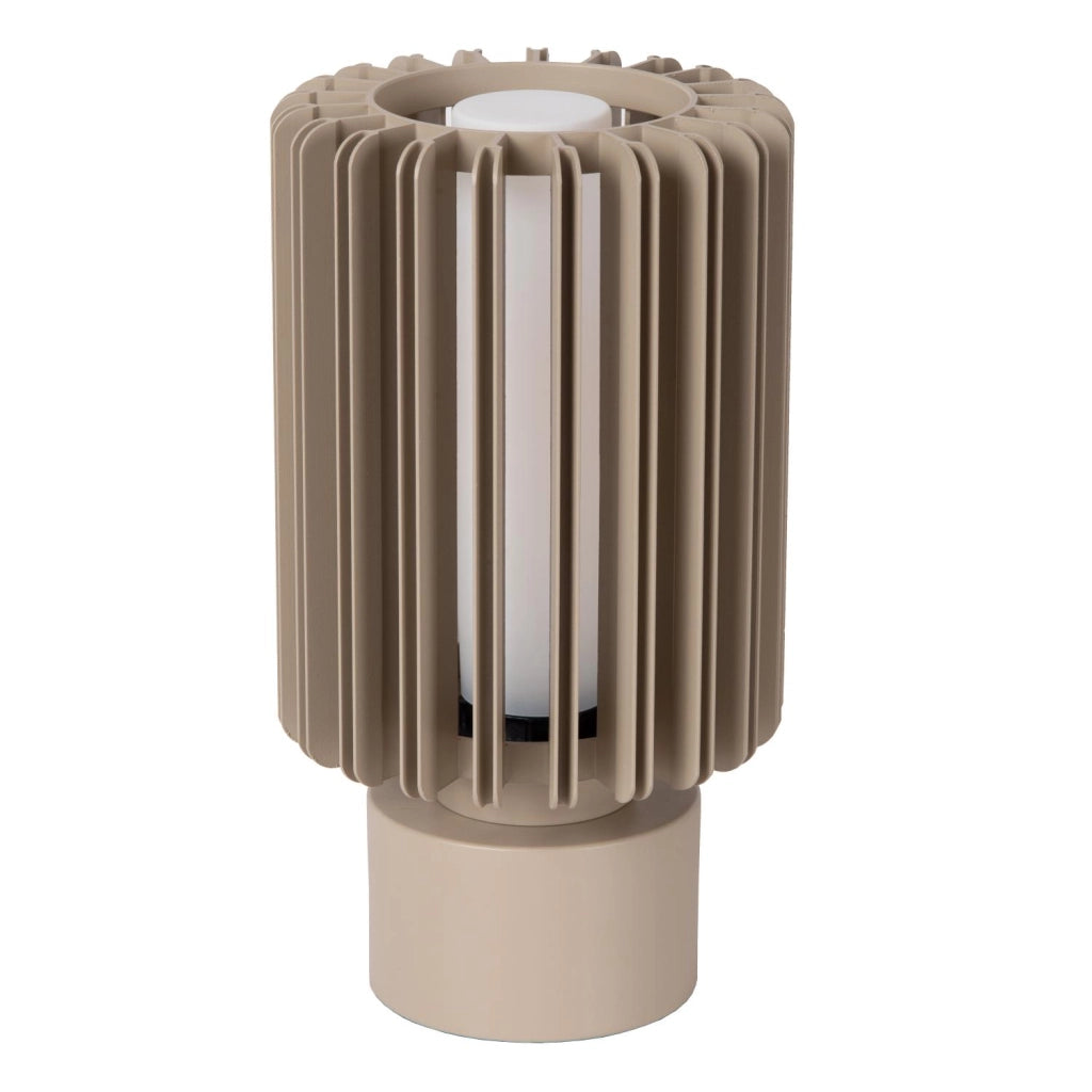 Lampada da tavolo LAMBRES 1xE27 taupe alluminio Lucide