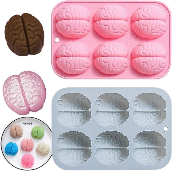 Set di Cupcake in Silicone per Panna Cotta al Cioccolato - Set da 2 - Forme per Halloween