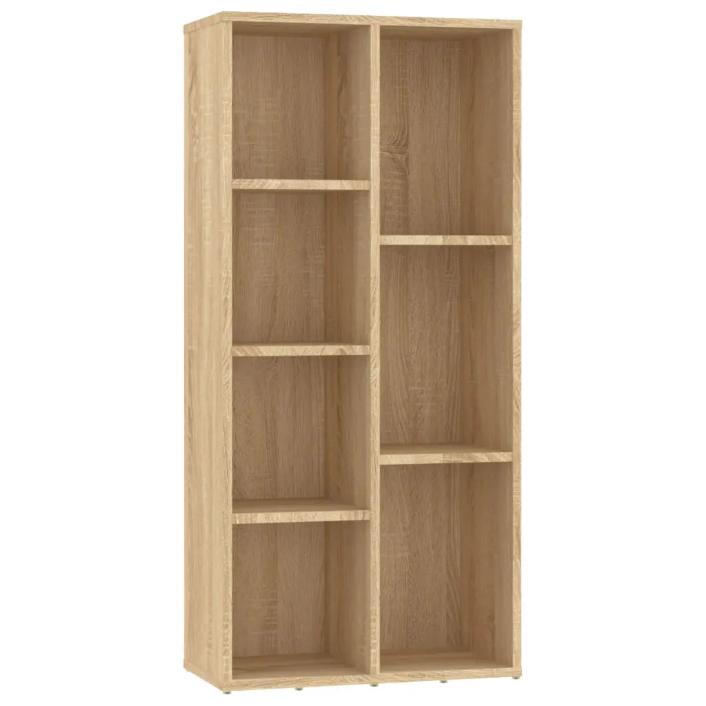 Libreria-Scaffale per Libri-Mobile di Stoccaggio Rovere Sonoma 50x25x106 cm in Legno Multistrato
