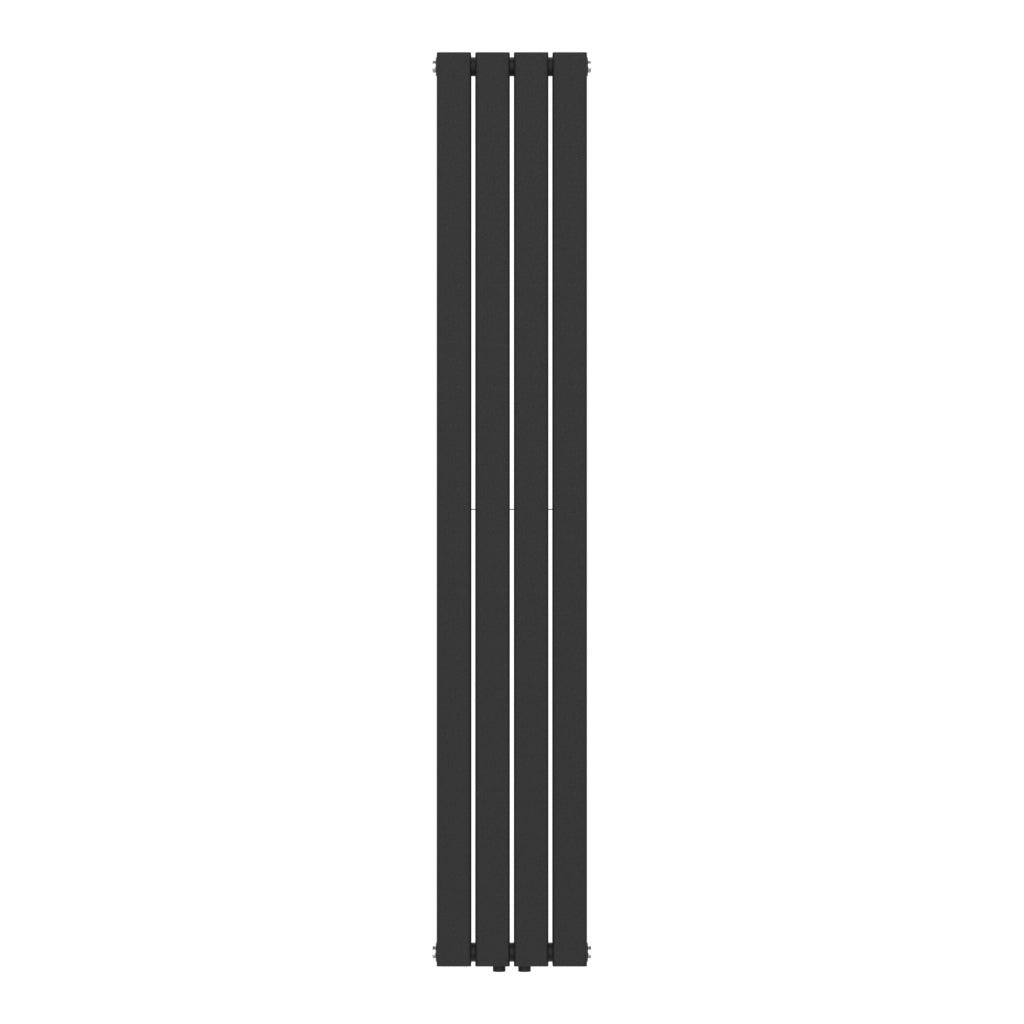Termosifone Nore ad Acqua Calda Pannello Doppio con Elementi Piatti 180 x 30 cm Nero [neu.haus]