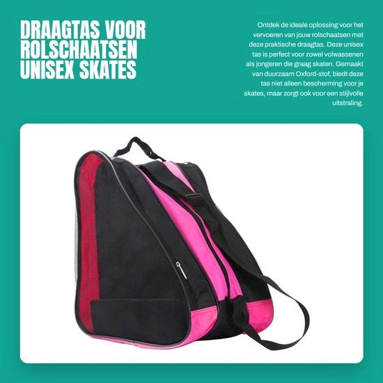 Borsa per Roller Skate - Tasca per Ademend - Oxford - Maniglia Portatile - Cinturino per Spalla - 38x39x20cm - Borsa per Skate