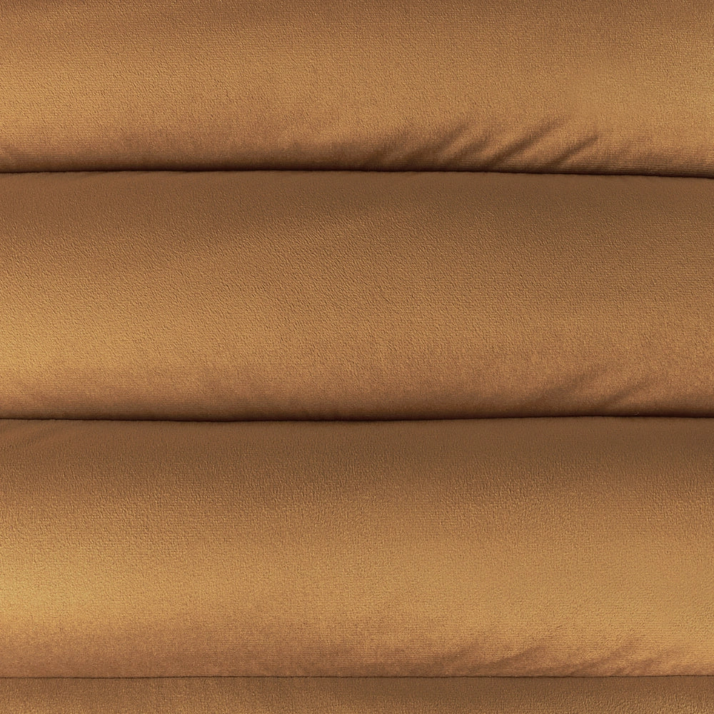 Poltrona Marrone Poliestere Velluto Rivestimenti Design Retrò Struttura in legno Braccioli Soggiorno