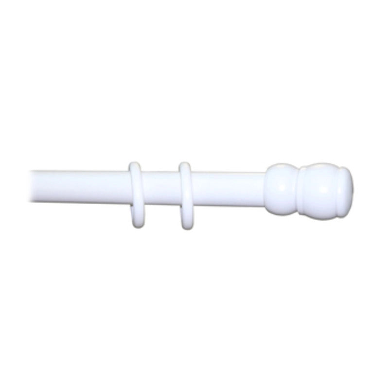 BASTONE LEGNO A STRAPPO D 35 BIANCO 300CM S/SUPP.