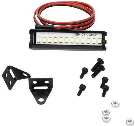 Luce LED per Crawler RC - 55 mm - Lampada LED - Adatto per TRX4/90046/90048/SCX10 - Materiale di alta qualità in plastica - Garanzia 180 giorni - Illuminazione per RC