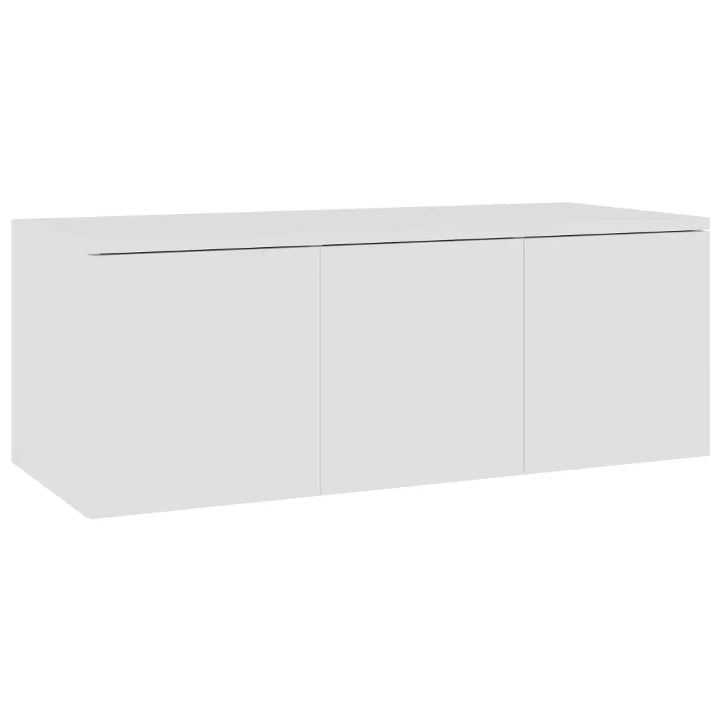 Mobile TV Bianco 80x34x30 cm in Truciolato