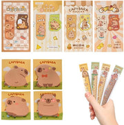 Etui per capybara, set di 12 accessori per bambini, schedari e matite per la scuola e le feste