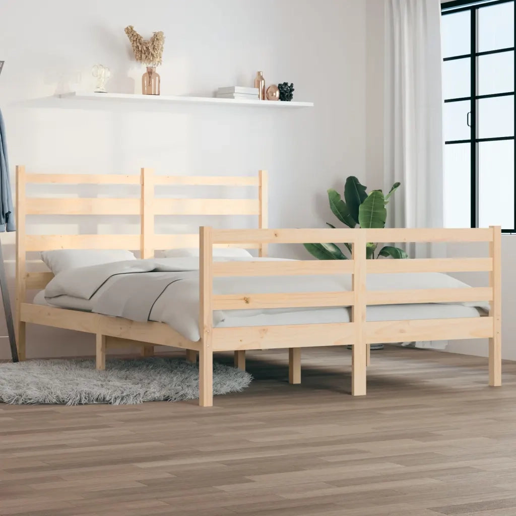 Giroletto-Struttura Letto in Legno Massello di Pino 160x200 cm 355341